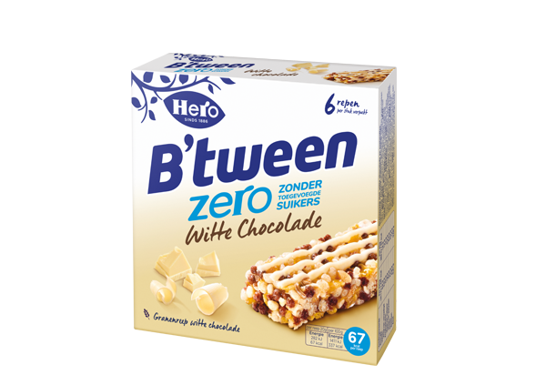 Hero B'tween Zero Witte Chocolade 6 x 20G