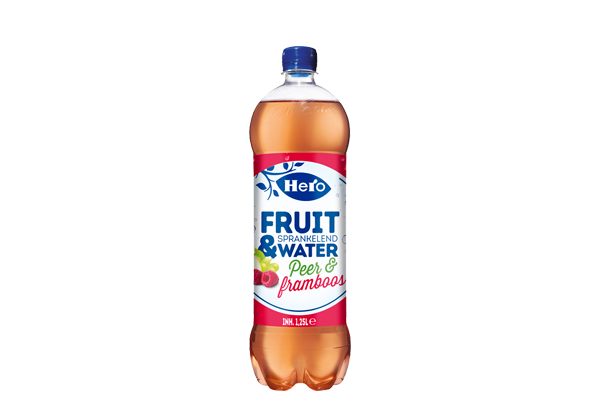 Hero Fruit & sprankelend Water Peer & Framboos 1,25L