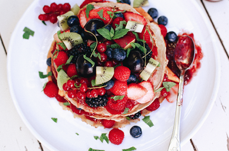 Pannenkoekentaart met Hero Aardbeien Jam