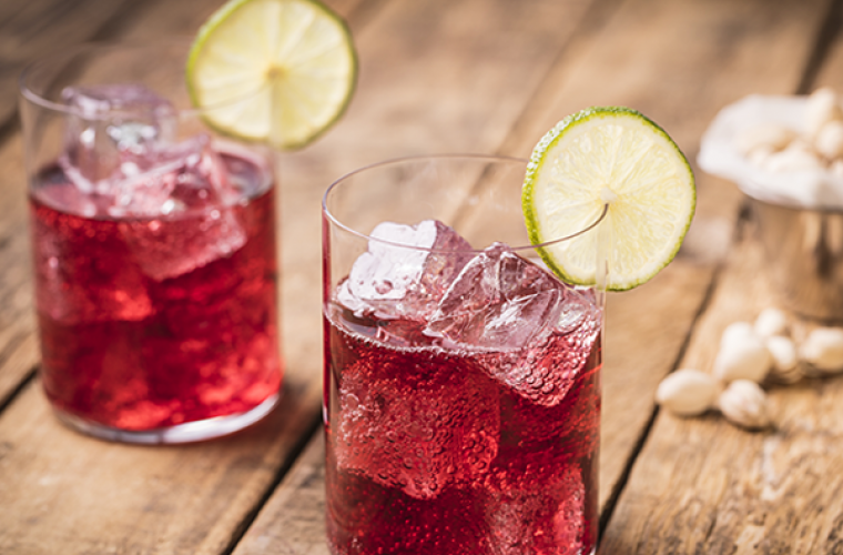 Virgin Hero Cassis cocktail met limoen pumpkin spice